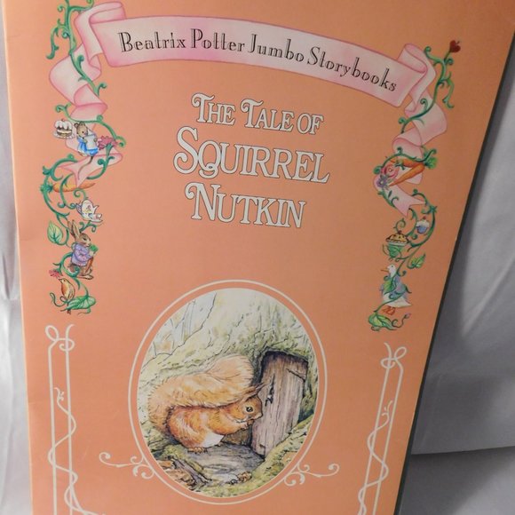 BEATRIX POTTER JUMBO STORY BOOKS SQUIRREL NUTKIN PUDDLE DUCK MR. JEREMY FISHER - Picture 3 of 11